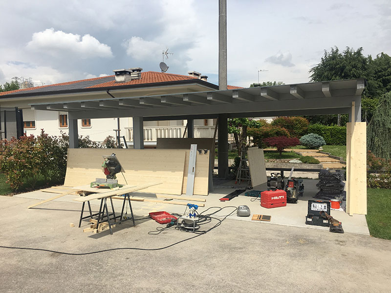 Garage in legno