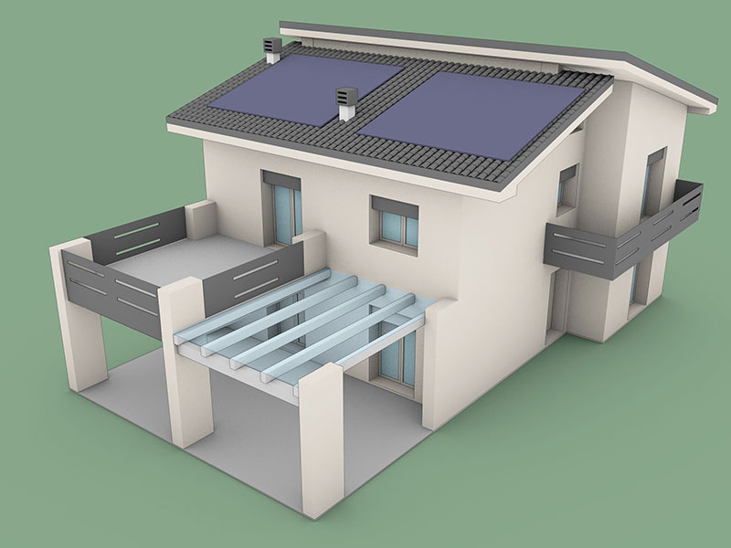 Casa ristrutturata 2 piani anni 60
