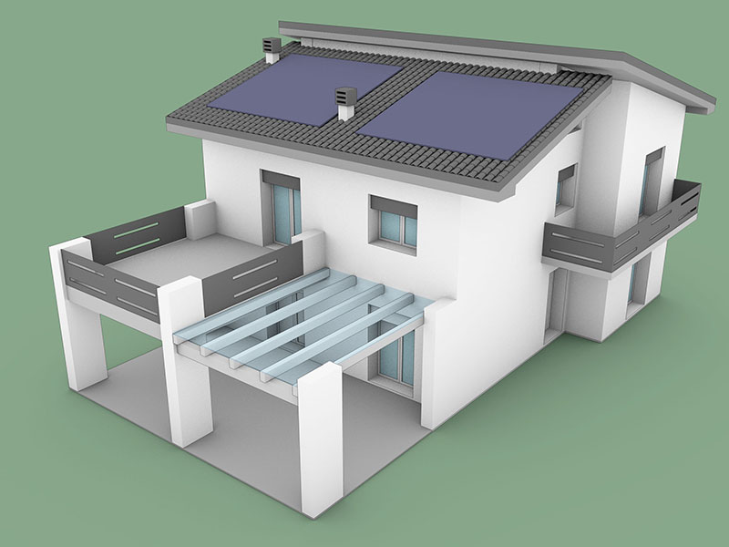 Casa ristrutturata 2 piani anni 60